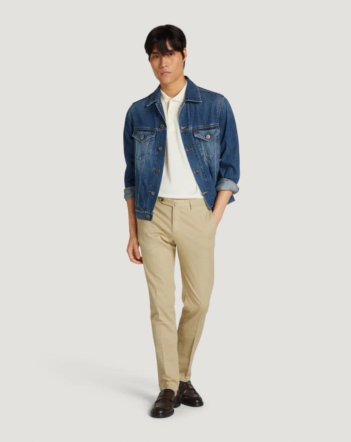 Pantaloni Torino Pantaloni Superslim in tricotina stretch Vendite Flash
