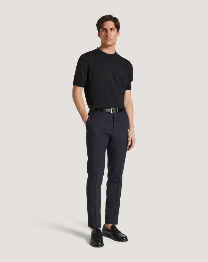 Pantaloni Torino Pantaloni Slim in lana four season Nuova