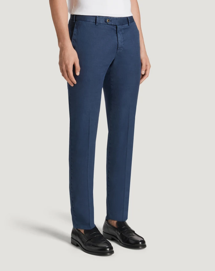 Pantaloni Torino Pantaloni Slim in lino stretch délavé Spedizione gratuita
