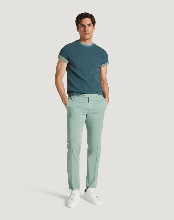 Pantaloni Torino Pantaloni Slim in silkochino Offerta speciale