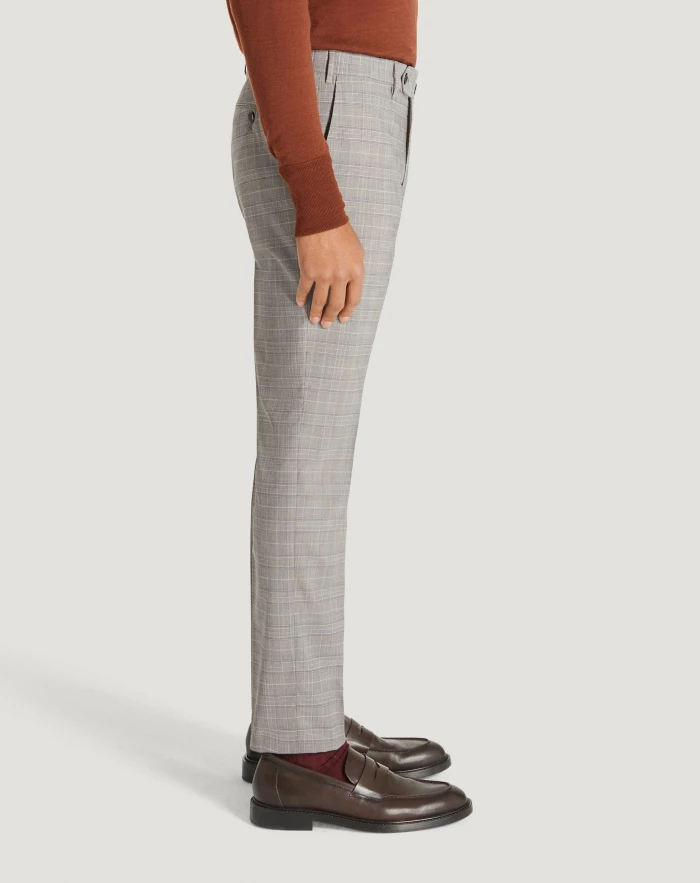 Pantaloni Torino Pantaloni Superslim in tecno lana a quadri Shopping online