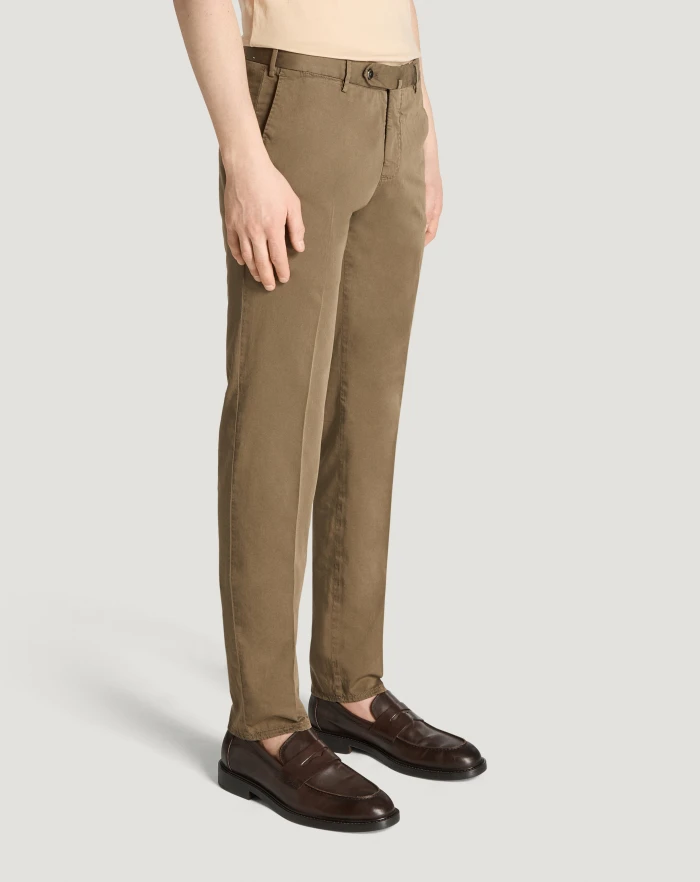 Pantaloni Torino Pantaloni Slim in silkochino Offerta esclusiva