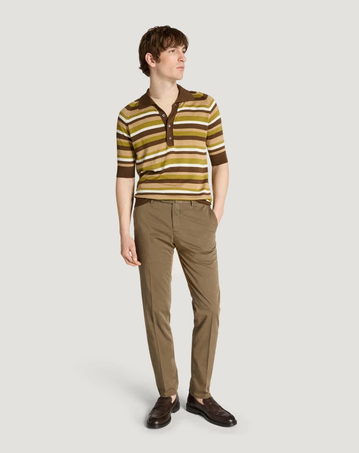 Pantaloni Torino Pantaloni Slim in silkochino Offerta esclusiva