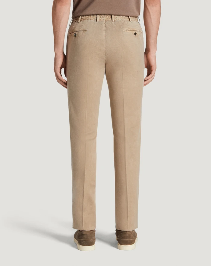 Pantaloni Torino Pantaloni Slim in lino stretch délavé Offerta San Valentino