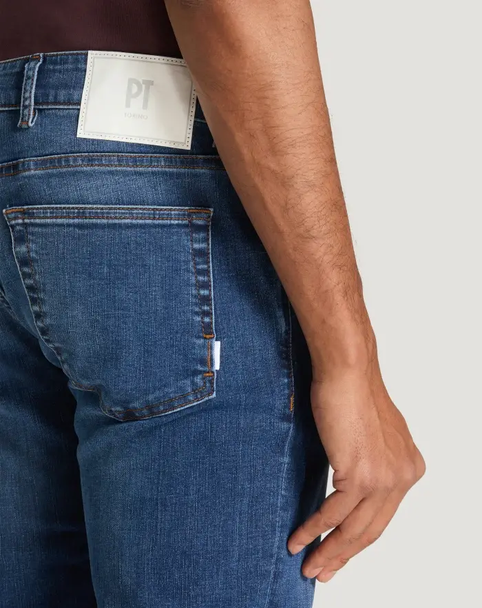 Pantaloni Torino Jeans Swing in denim stretch indigo Super Saving Price