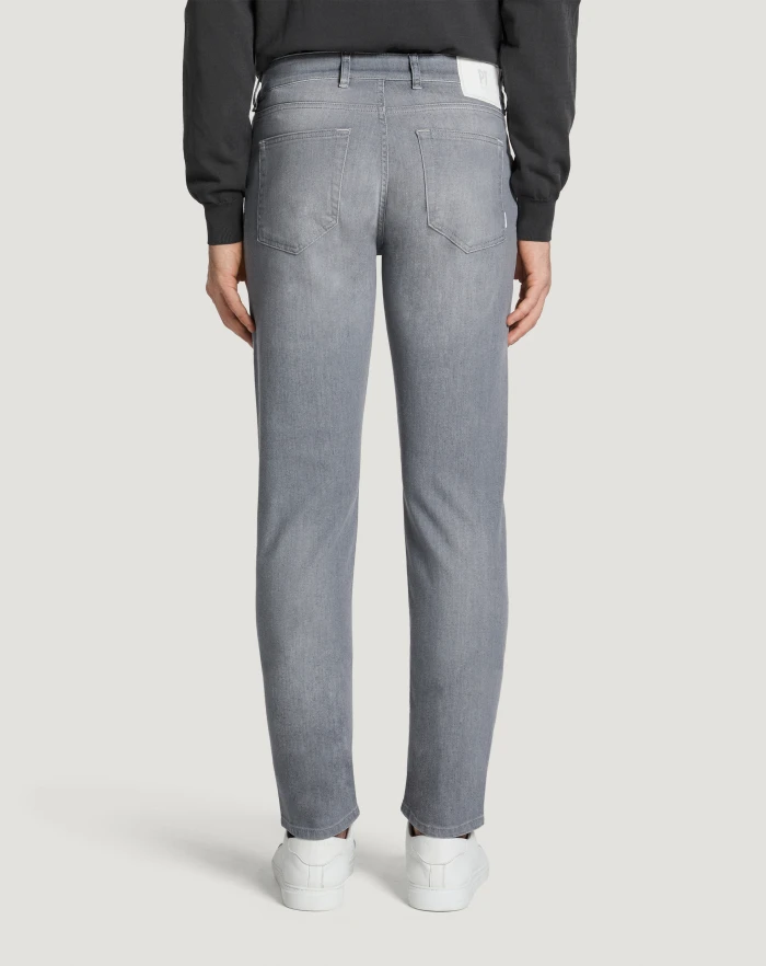 Pantaloni Torino Jeans Swing in light grey denim Ultimo giorno