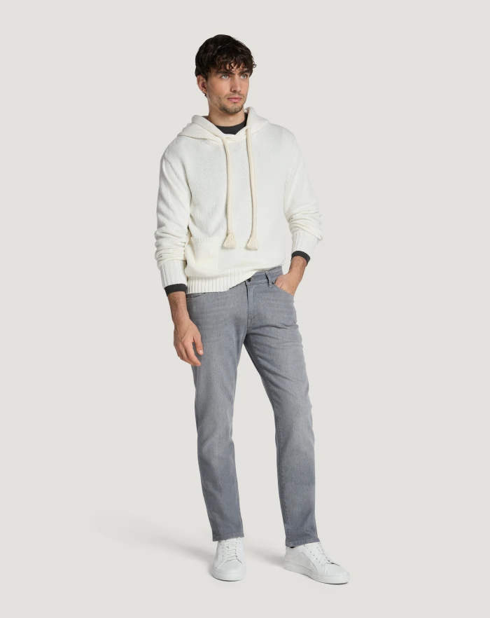 Pantaloni Torino Jeans Swing in light grey denim Ultimo giorno