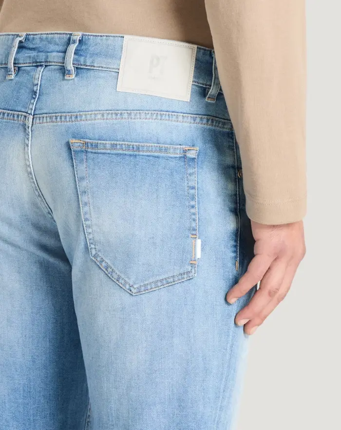 Pantaloni Torino Jeans Reggae in denim soft touch Fino al 60% di sconto