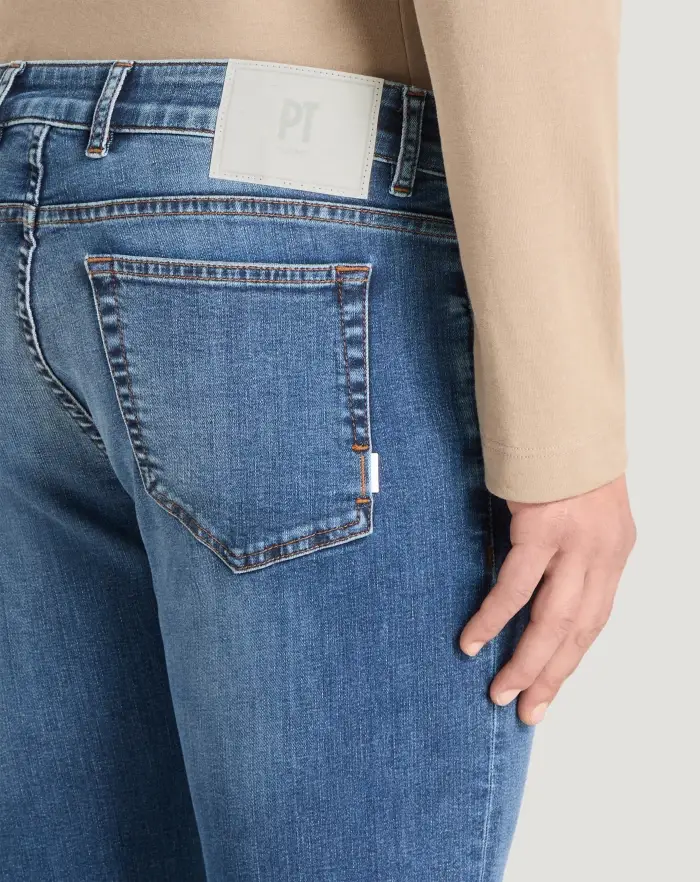 Pantaloni Torino Jeans Soul in denim stretch indigo Officina