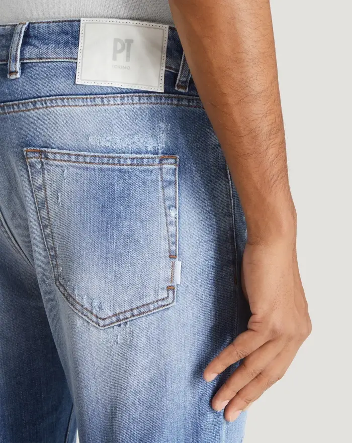 Pantaloni Torino Jeans Rock in denim organico stretch Esporta salva