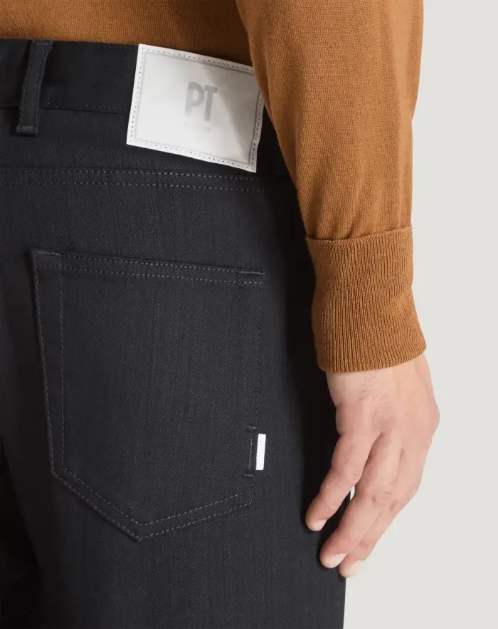 Pantaloni Torino Jeans Rock in denim super black Black Friday Prezzi