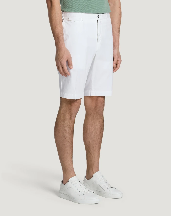 Pantaloni Torino Bermuda in gabardina stretch Italy