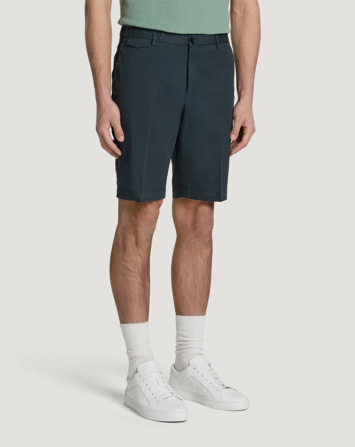 Pantaloni Torino Bermuda in gabardina stretch In Linea