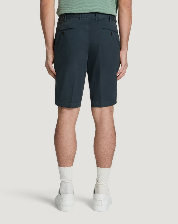 Pantaloni Torino Bermuda in gabardina stretch In Linea
