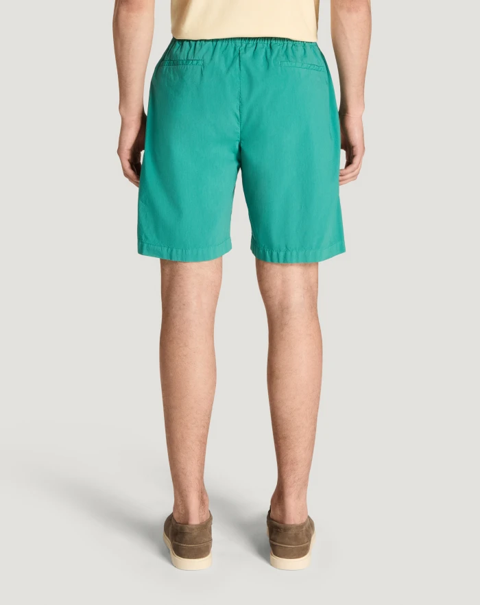 Pantaloni Torino Bermuda in popeline di cotone stretch Pezzi Unici
