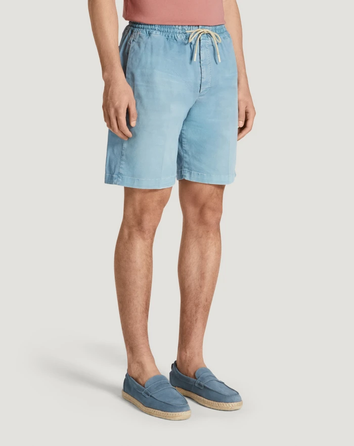 Pantaloni Torino Bermuda in gabardina di cotone Qualità Garantita