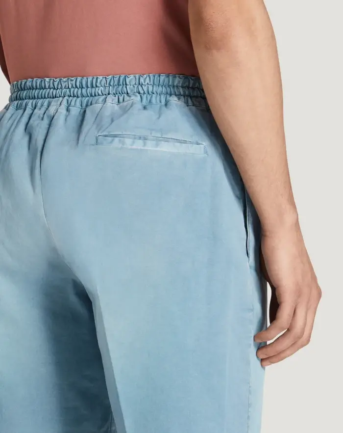 Pantaloni Torino Bermuda in gabardina di cotone Qualità Garantita
