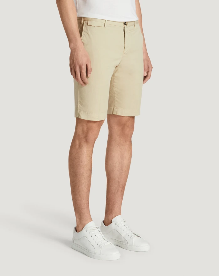 Pantaloni Torino Bermuda in gabardina stretch Promozione Limitata