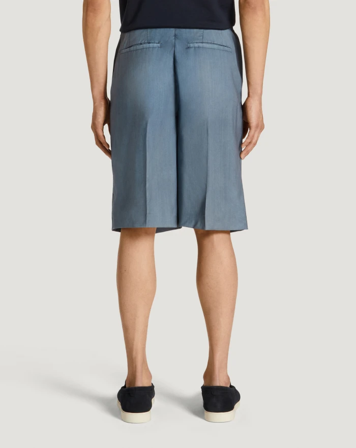 Pantaloni Torino Bermuda in lana comfort Fino Al -60%