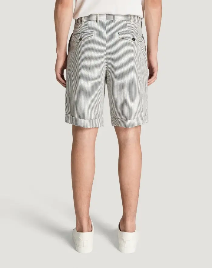 Pantaloni Torino Bermuda in cotone a righe Convenienza