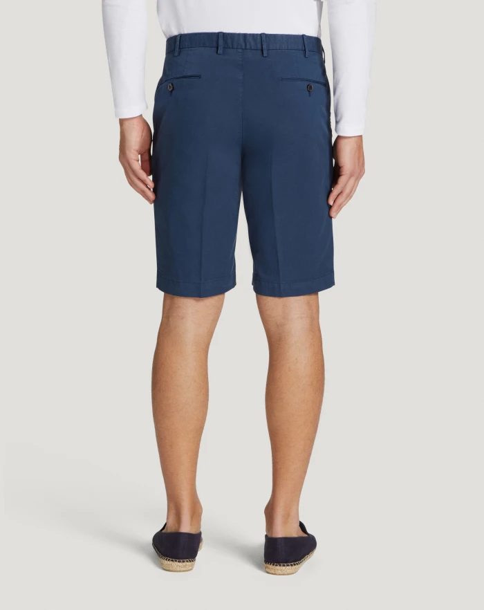 Pantaloni Torino Bermuda in gabardina stretch Presa