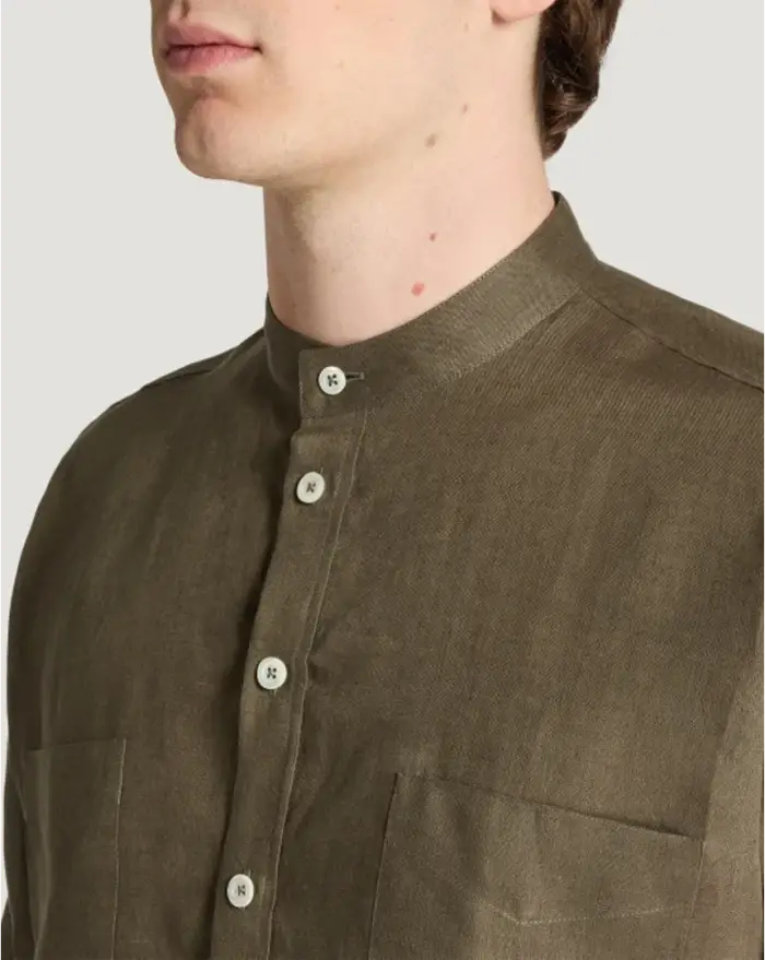 Pantaloni Torino Camicia in lino Saldi Di Fabbrica