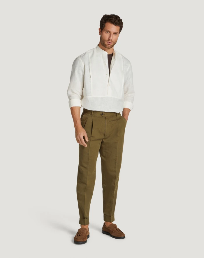 Pantaloni Torino Camicia in lino Moda