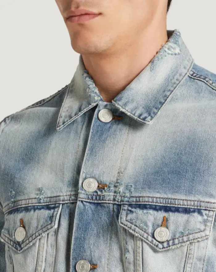 Pantaloni Torino Giacca in denim con ricamo Offerta migliore