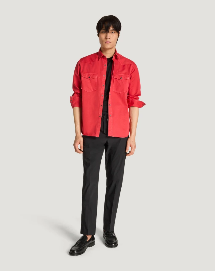 Pantaloni Torino Camicia in gabardina di cotone Offerta temporanea