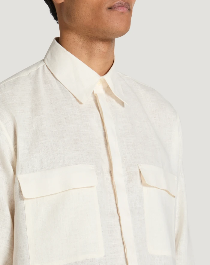 Pantaloni Torino Camicia in lino Offerte stagionali