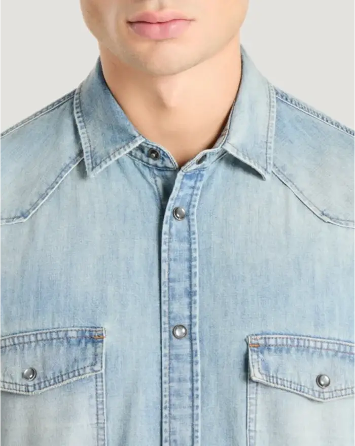 Pantaloni Torino Camicia in denim Enormi risparmi