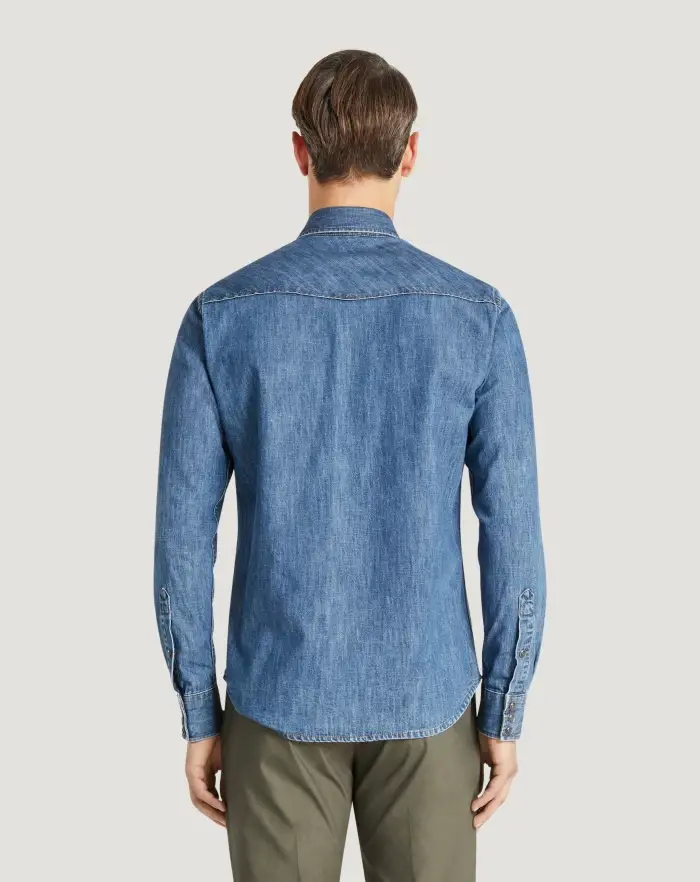 Pantaloni Torino Camicia in denim Sconti VIP