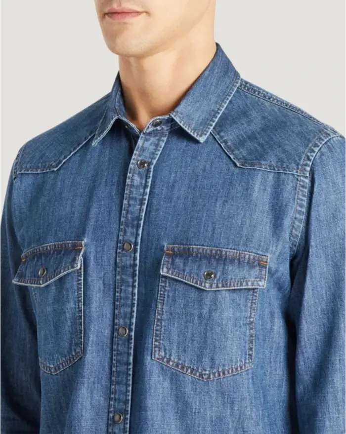 Pantaloni Torino Camicia in denim Sconti VIP