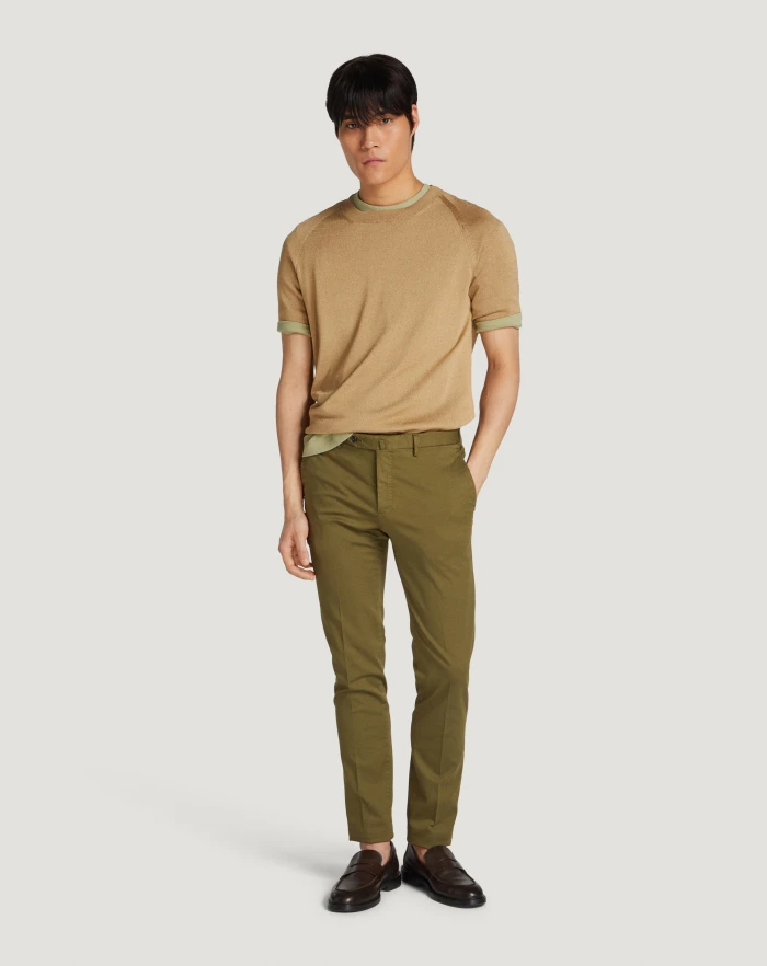 Pantaloni Torino Maglia in cotone e viscosa Duty-free