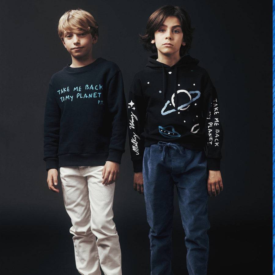 Paolo Pecora Pantaloni Chino Coulisse di Velluto Bluette Sconto