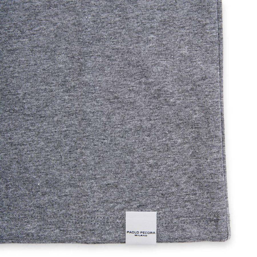 Paolo Pecora T-shirt in Jersey Grigio Melange "Planet" by Pietro Terzini Offerta