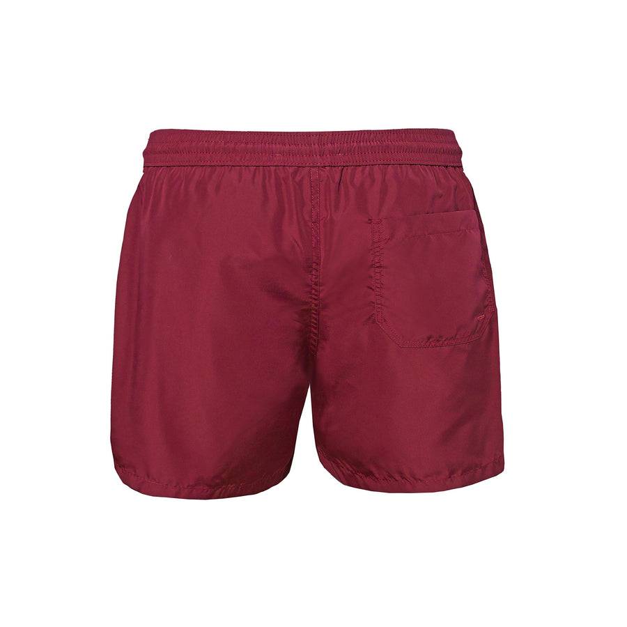Paolo Pecora Boxer Mare Unisex Tinta Unita Bordeau Vendita