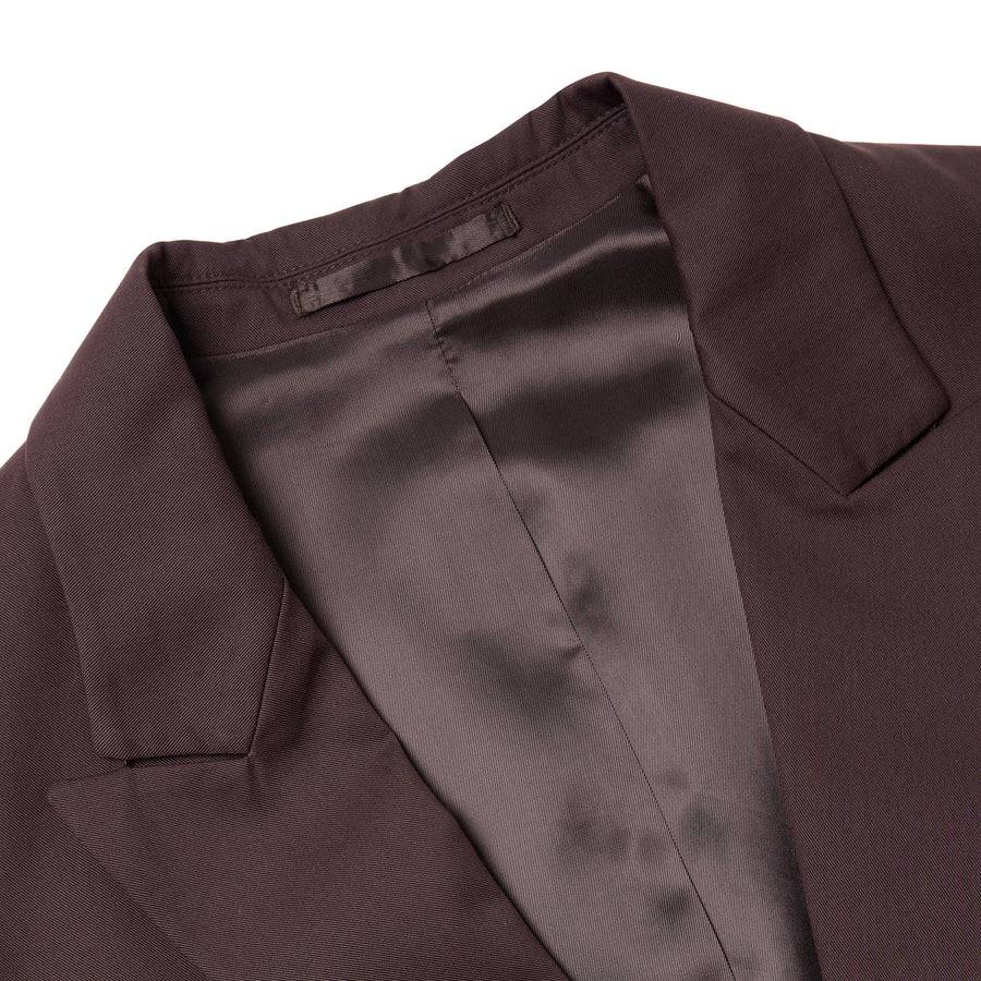 Paolo Pecora Blazer Monopetto in Cotone Fluido - Ebano Promozione