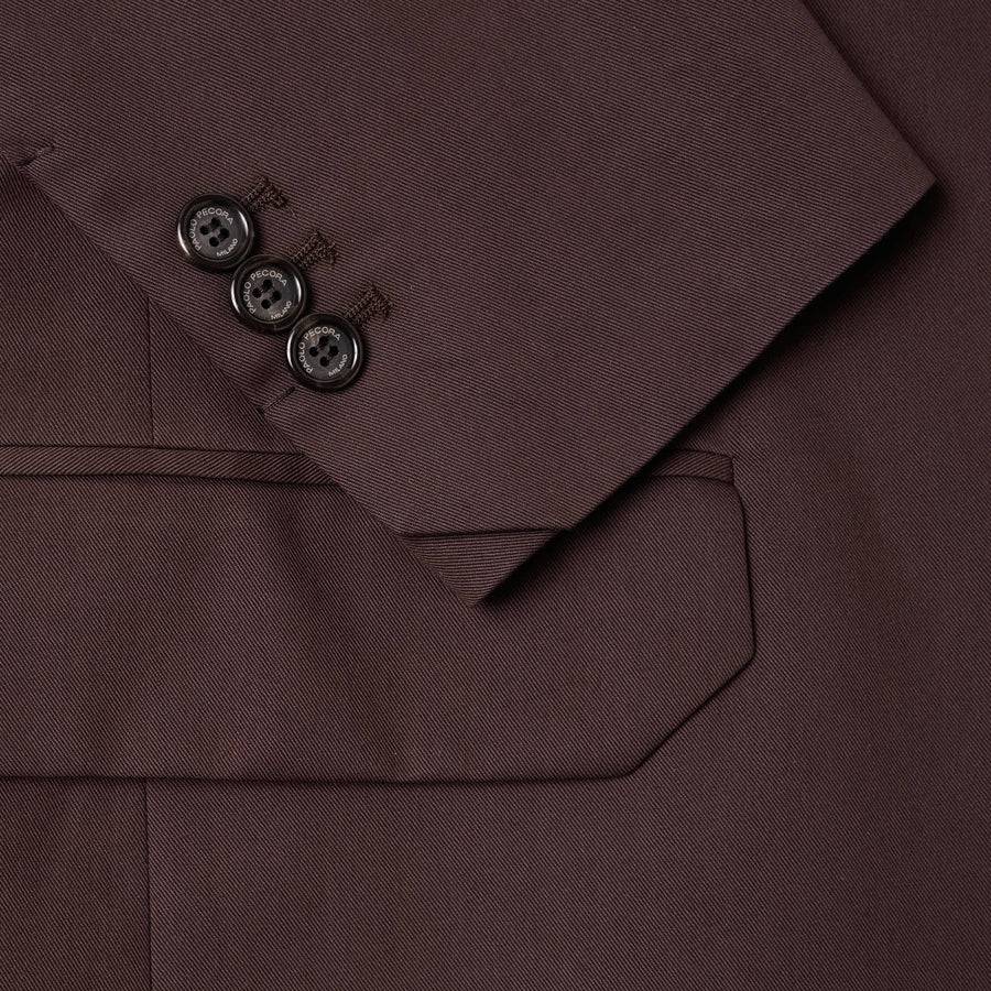 Paolo Pecora Blazer Monopetto in Cotone Fluido - Ebano Promozione