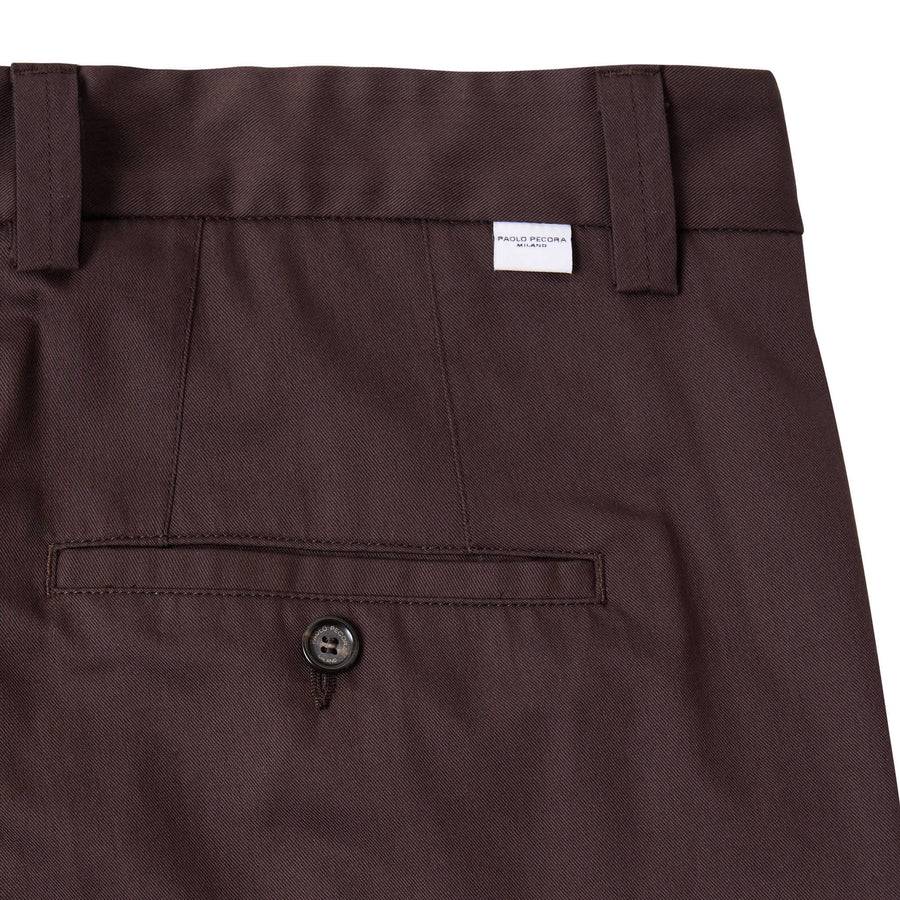 Paolo Pecora Chino Sartoriale Relaxed - Ebano Pezzi Unici