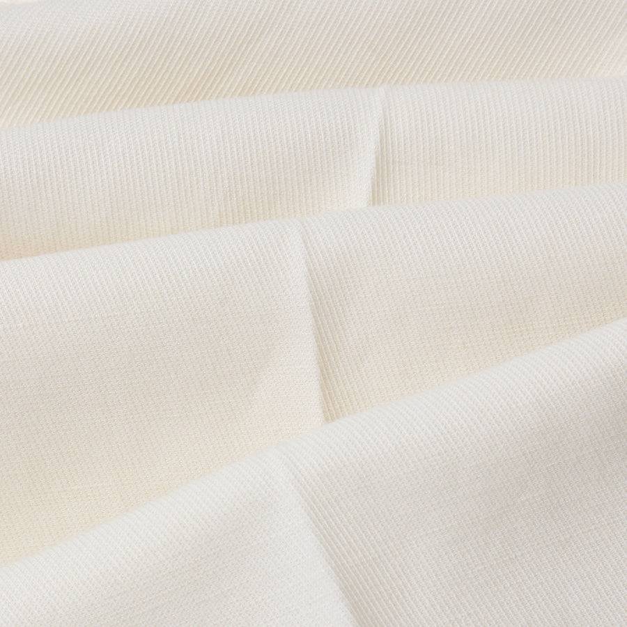 Paolo Pecora Bermuda Sartoriale in Tela di Cotone Lino - Bianco Qualità Garantita