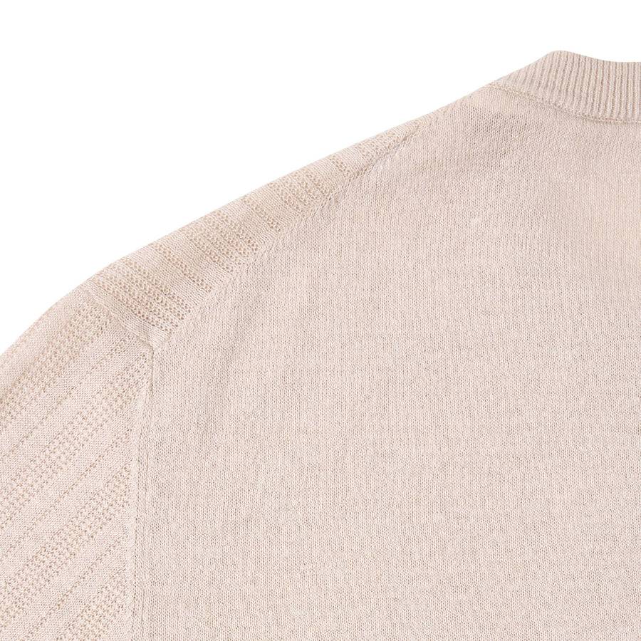 Paolo Pecora Maglia in Lino Cotone Extrafine - Sabbia Negozi Online