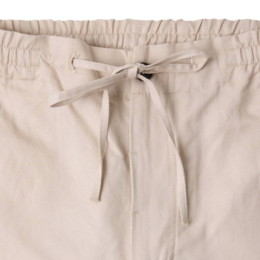 Paolo Pecora Pantalone in Tela di Cotone Lino - Sabbia Presa