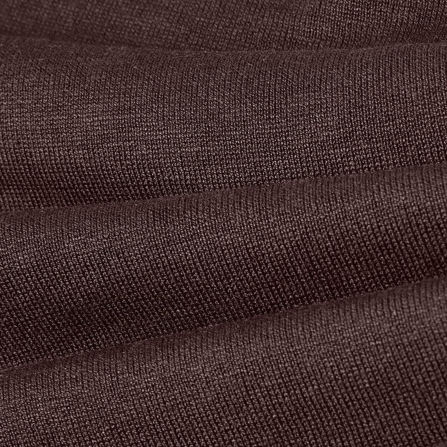 Paolo Pecora Maglia Girocollo in Seta Cotone Extrafine - Ebano Economico