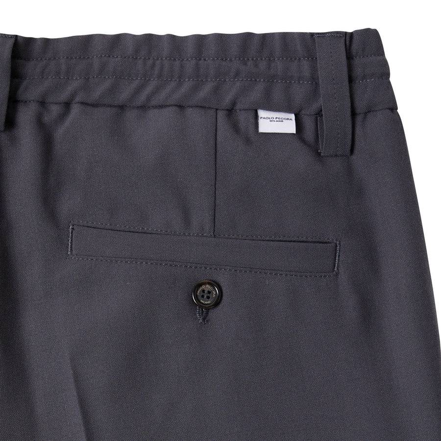 Paolo Pecora Pantalone in Fresco Lana - Grigio Antracite Hotsell
