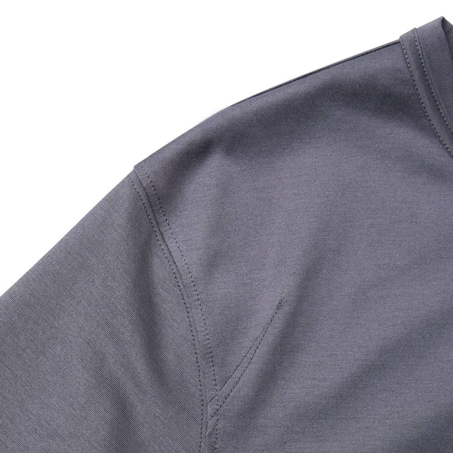Paolo Pecora T-Shirt in Jersey Lucido - Antracite Vendita Calda