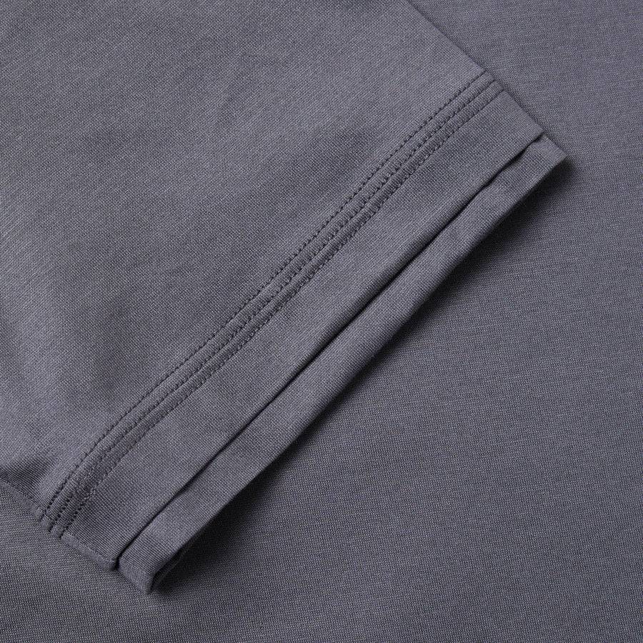 Paolo Pecora T-Shirt in Jersey Lucido - Antracite Vendita Calda