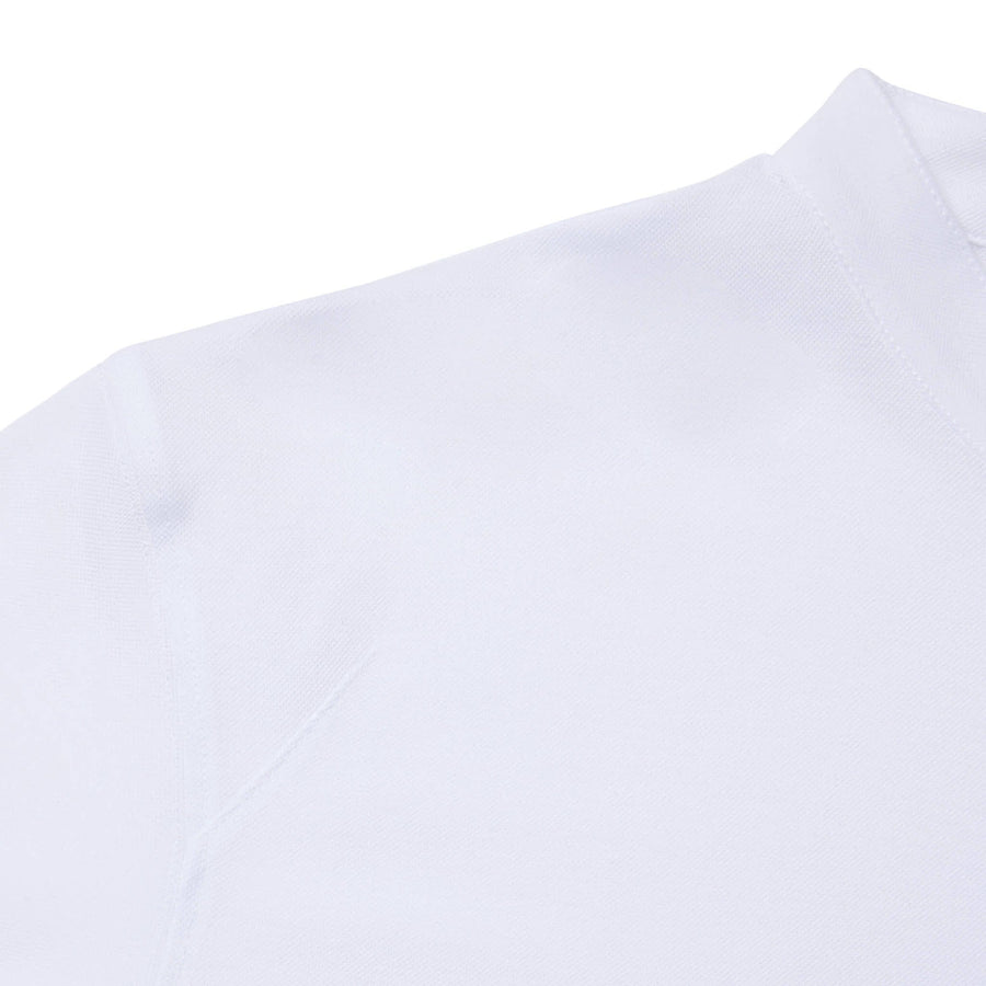 Paolo Pecora Polo Coreana in Cotone Piquet - Bianco In Linea