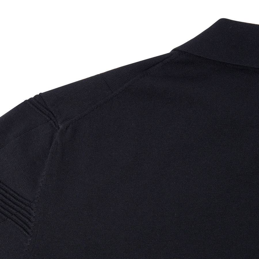 Paolo Pecora Maglia in Cotone Crepe Extrafine - Nero Spedizione Gratuita