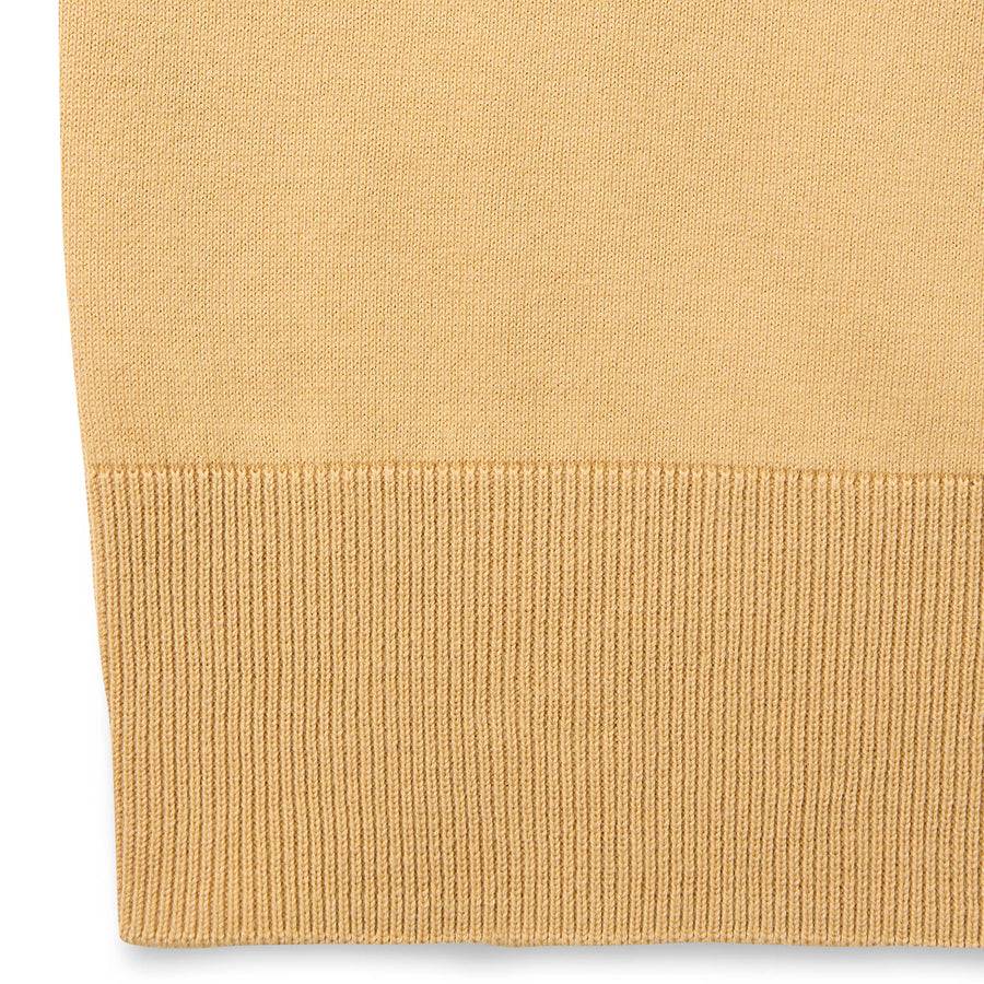Paolo Pecora Maglia Girocollo in Puro Cotone Extrafine - Curry Saldi Di Fabbrica